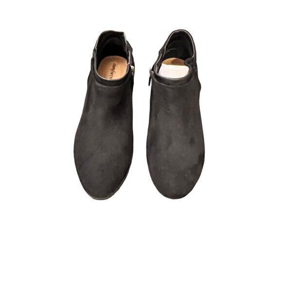 Comfortview Women's The Bexley Bootie Black Faux Suede Size 8WW Zip Up BOHO NWOT - Picture 4 of 13